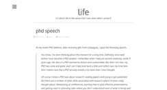 Desktop Screenshot of life.johnjcamilleri.com